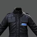 LAPD Police Black Uniform Jacket With Tactical Design And Official Badge