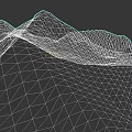 Detailed Microtopography Of Snowy Mountain With Natural Snow Cover And Texture