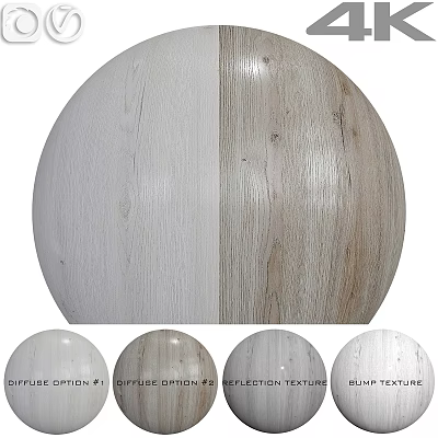 Wooden Component With Classic Options And Red Gray Wood Grain Textures 3d model