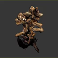 Handcrafted Wooden And Stone Decorative Branch For Home Interior Design