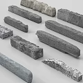 Natural Stone and Wood Building Materials With Various Shapes And Textures
