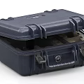 Durable Blue Hard Shell Protective Case With Secure Lock And Carry Handle