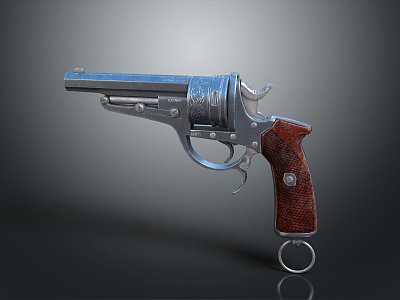 Tactical revolver pistol semi-automatic pistol automatic pistol 3d model