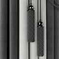 Elegant Black and Gray Curtains with Valance Sheer Panels and Decorative Tassels Window Treatment