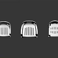 White Plastic Chairs Three Modern Styles With Hollow Backrest And Ergonomic Design