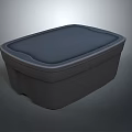 Gray Airtight Sealed Food Storage Container With Lid For Kitchen Household Use