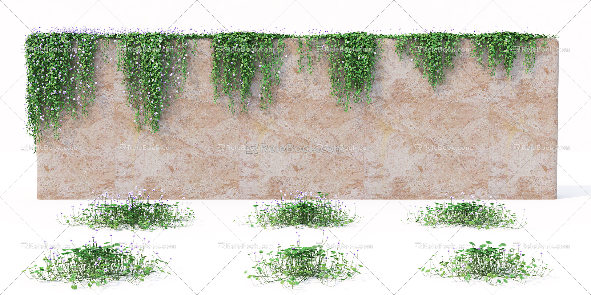 Modern Vine Green Vine 3d model