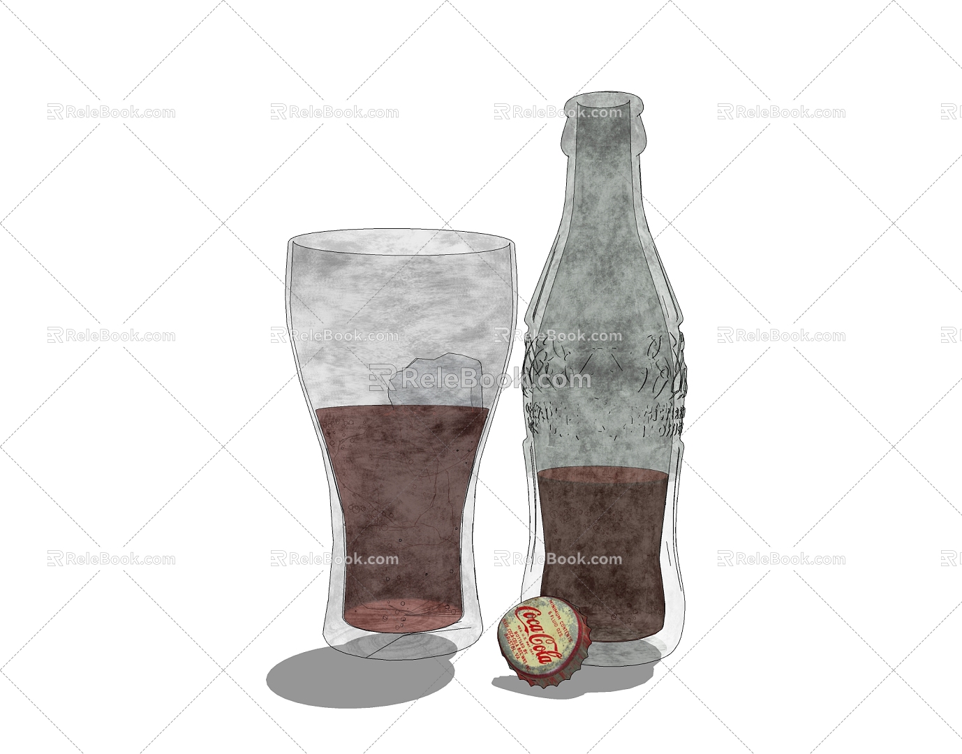 Drinks 3d model