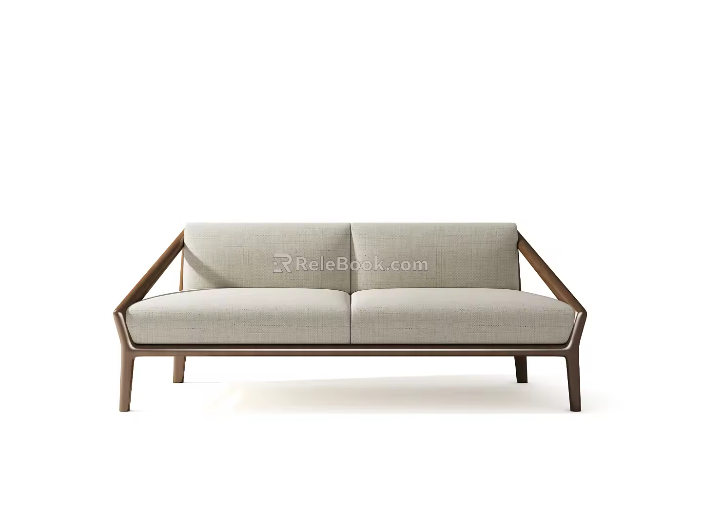 Modern double sofa three-seat sofa 3d model