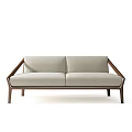 Modern double sofa three-seat sofa 3d model