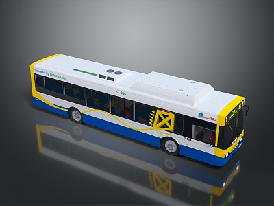 Hyundai Bus Large Bus CMB Medium Van 3d model