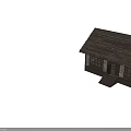 Ancient Building With Wooden Roof Stone Walls Traditional Windows And Interior Details
