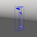 Contemporary Chrome Shower System with Overhead Rain Shower and Handheld Sprayer