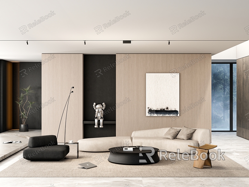 modern living room model