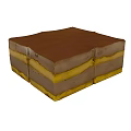Decadent Layered Chocolate And Yellow Cream Cake With Smooth Layers