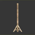 Traditional Chinese Bamboo Partition With Woven Texture And Simple Stand Structure