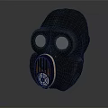 Modern gas mask sci-fi gas mask gas mask respirator 3d model