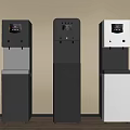 Modern Standing Water Dispensers Gray Brown White with Digital Display and Water Outlets Household Appliances