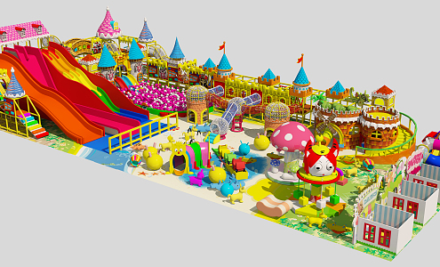 Modern Amusement Equipment Naughty Castle Children's Paradise 3d model