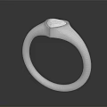 Stylish Elegant Gold Ring With Heart Shaped Gemstone And Simple Design