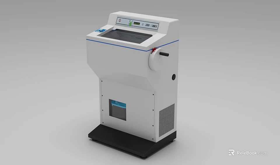Modern Industrial Equipment With Display Screen Control Panel And Stable Base Design 3d model 
