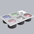 Modern Bathroom Accessories Decorative Square Drain Covers With Various Patterns And Black Bases