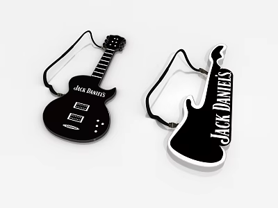 Guitar props 3d model Guitar props 3d model