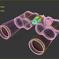Black Handheld Binoculars For Daily Life Outdoor Activities And Travel Use