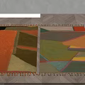 Square Rugs With Vibrant Abstract Patterns And Fringed Edges For Home Interior Decor