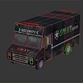 Security SWAT Functional Vehicle With Roof Emergency Lights And Logos