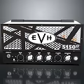 EVH 5150 III Guitar Amplifier Head With Black White Design And Control Knobs