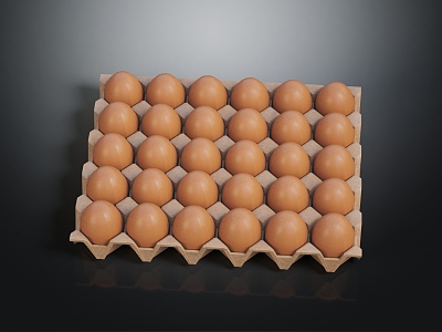 Eggs Raw Eggs 3d model