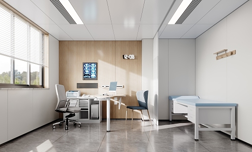 Hospital Clinic Doctor's Office Physical Examination Room 3d model