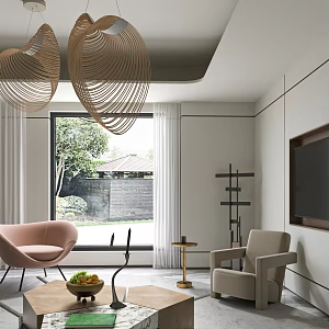 modern living room 3d model