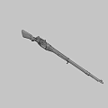Weapon rifle prototype 3d model