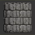 Rustic Stone Stacked Cylindrical Garden Ornament With Layered Design For Outdoor Decor