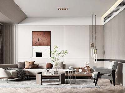 modern living room model