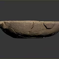 Ancient Artisan Carved Ceramic Vessel Sculpture With Handles And Cracked Texture