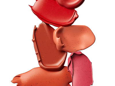 Cream Lipstick in Various Shades with Smooth Texture for Daily Makeup 3d model
