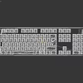 Colorful RGB Backlit Mechanical Gaming Keyboard With LED Lights And Full Size Layout
