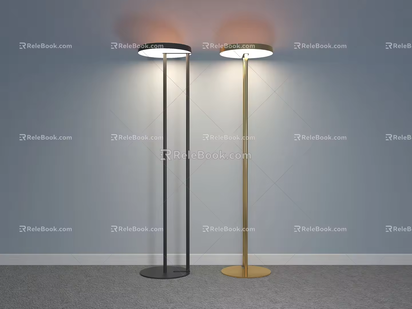 Modern floor lamp 3d model