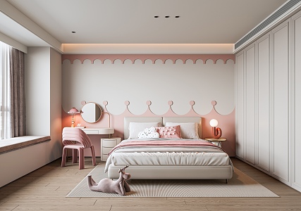 Jane Ou bedroom daughter room 3d model