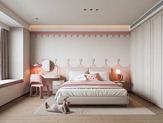 Jane Ou bedroom daughter room 3d model