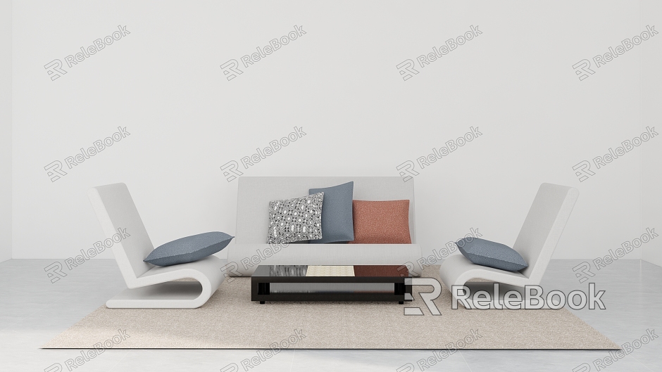 Small apartment sofa combination model