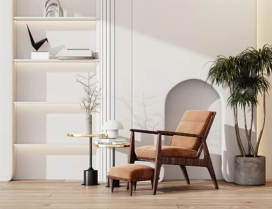 modern leisure chair 3d model