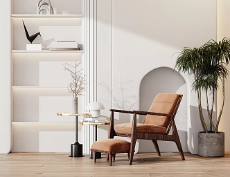 modern leisure chair 3d model