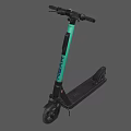 NEON Electric Scooter With Black And Teal Frame Sleek Handlebar And Durable Deck