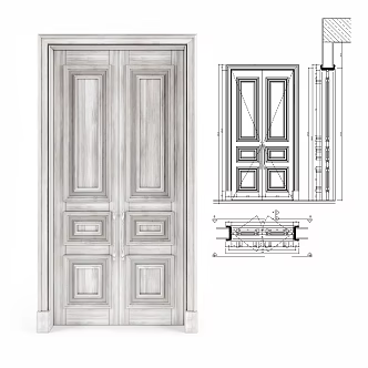 European-style gate 3d model