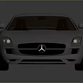 Silver Sports Car With Sleek Aerodynamic Design Red Wheels And Black Roof