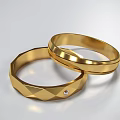 Stylish Gold And Silver Rings With Sleek Geometric Textured Designs